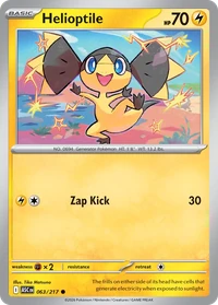 Helioptile #63 from Ascended Heroes