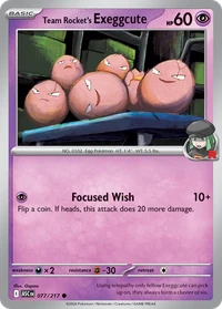 Team Rocket's Exeggcute #77 from Ascended Heroes