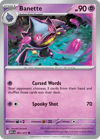 Banette #91 from Ascended Heroes