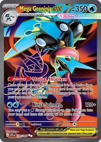 Mega Greninja ex #100 from Chaos Rising