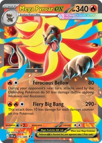 Mega Pyroar ex #15 from Chaos Rising