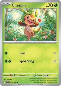 Chespin #5 from Chaos Rising
