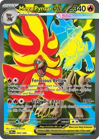 Mega Pyroar ex #99 from Chaos Rising