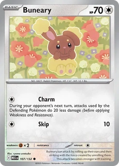 Buneary #107 from Mega Evolution