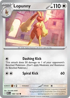 Lopunny #108 from Mega Evolution