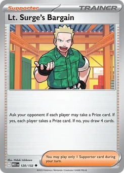 Lt. Surge's Bargain #120 from Mega Evolution