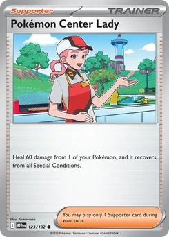 Pokémon Center Lady #123 from Mega Evolution