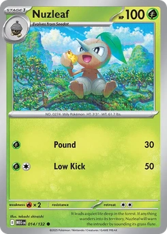 Nuzleaf #14 from Mega Evolution