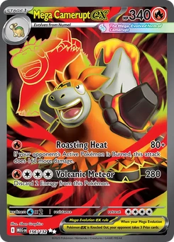 Mega Camerupt ex #156 from Mega Evolution