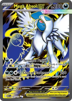 Mega Absol ex #161 from Mega Evolution
