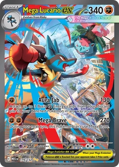 Mega Lucario ex #179 from Mega Evolution