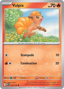 Vulpix #19 from Mega Evolution