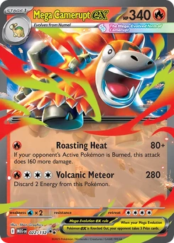 Mega Camerupt ex #22 from Mega Evolution