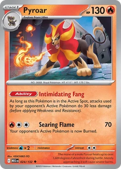 Pyroar #24 from Mega Evolution