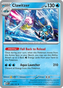 Clawitzer #38 from Mega Evolution