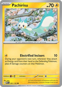 Pachirisu #51 from Mega Evolution
