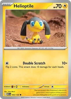 Helioptile #52 from Mega Evolution