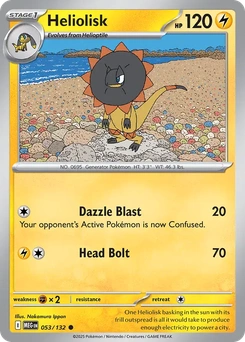Heliolisk #53 from Mega Evolution