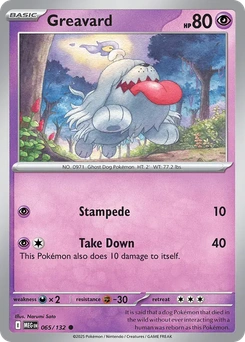 Greavard #65 from Mega Evolution