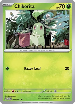 Chikorita #8 from Mega Evolution