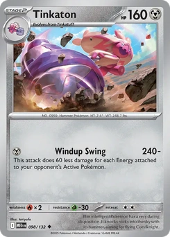 Tinkaton #98 from Mega Evolution