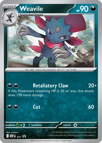 Weavile #21 from Mega Evolution Promos