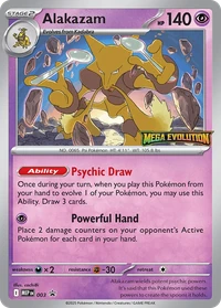 Alakazam #3 from Mega Evolution Promos