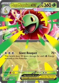 Mega Meganium ex #34 from Mega Evolution Promos