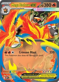 Mega Emboar ex #35 from Mega Evolution Promos