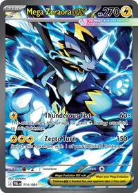 Mega Zeraora ex #114 from Pitch Black