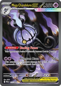 Mega Chandelure ex #115 from Pitch Black