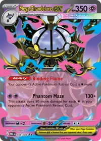 Mega Chandelure ex #38 from Pitch Black