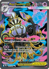 Mega Chandelure ex #99 from Pitch Black