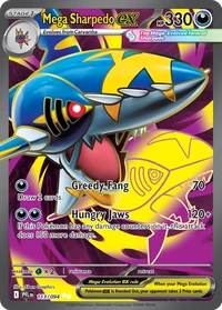 Mega Sharpedo ex #113 from Phantasmal Flames