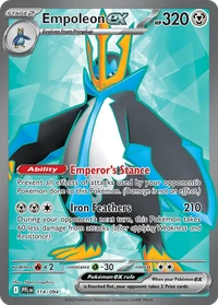 Empoleon ex #114 from Phantasmal Flames