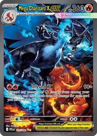 Mega Charizard X ex #125 from Phantasmal Flames