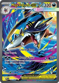 Mega Sharpedo ex #127 from Phantasmal Flames