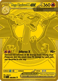 Mega Charizard X ex #130 from Phantasmal Flames
