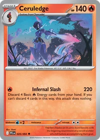 Ceruledge #20 from Phantasmal Flames