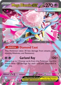 Mega Diancie ex #41 from Phantasmal Flames