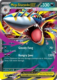 Mega Sharpedo ex #61 from Phantasmal Flames