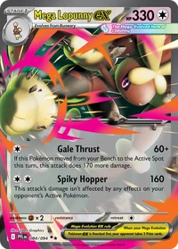 Mega Lopunny ex #84 from Phantasmal Flames