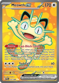 Meowth ex #107 from Perfect Order