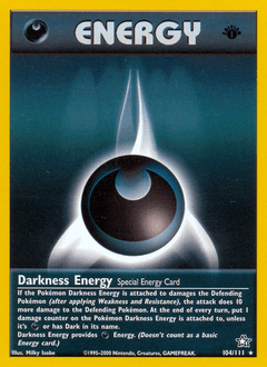 Darkness Energy #104 from Neo Genesis