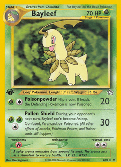Bayleef #28 from Neo Genesis