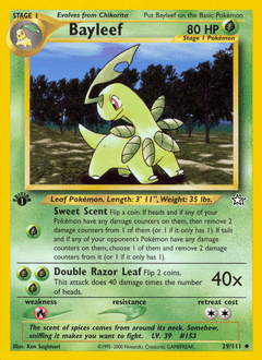 Bayleef #29 from Neo Genesis