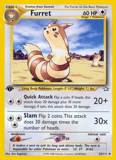 Furret #35 from Neo Genesis