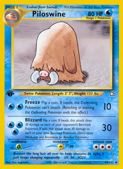 Piloswine #44 from Neo Genesis