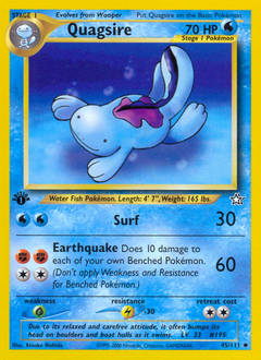 Quagsire #45 from Neo Genesis