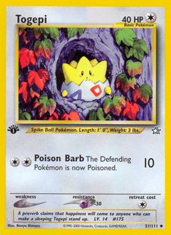 Togepi #51 from Neo Genesis